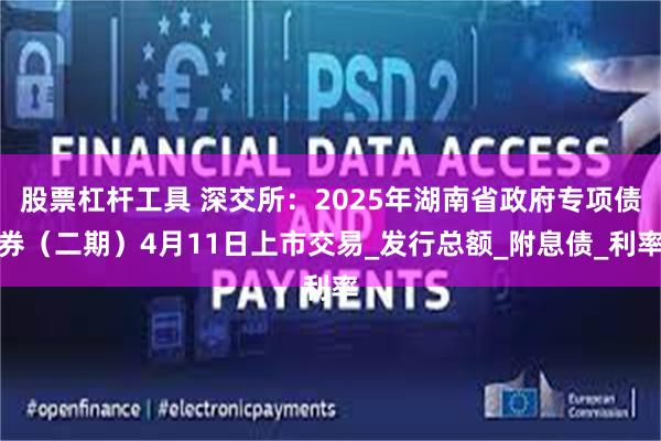 股票杠杆工具 深交所：2025年湖南省政府专项债券（二期）4月11日上市交易_发行总额_附息债_利率
